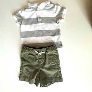 Janie & Jack T-shirt and Shorts S: 12-18 Months